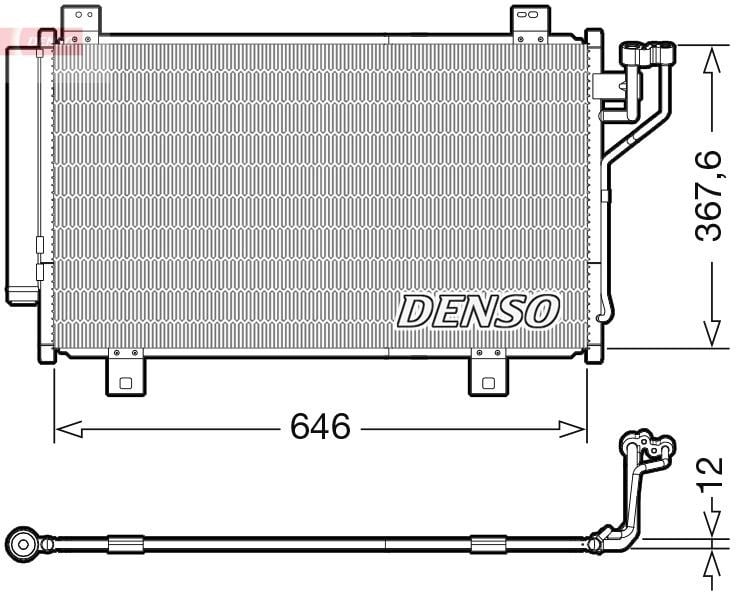 Mazda 3 Klima Radyatörü Kondenser DENSO