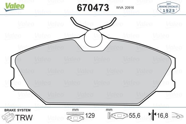 Renault Megane Laguna Scenic Logan Safrane Ön Fren Balatası VALEO