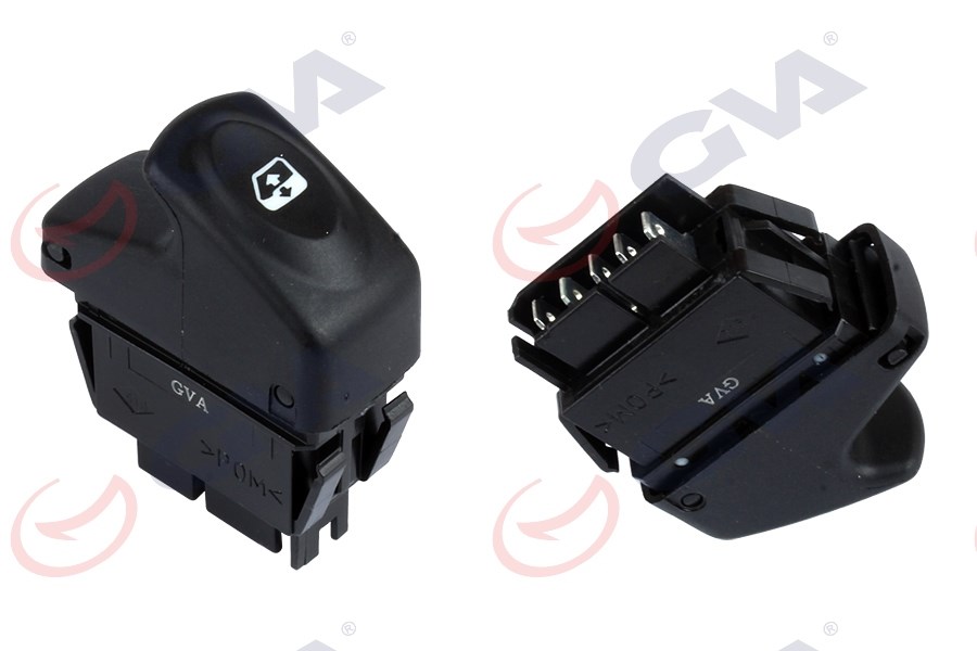 Renault Megane 1 Clio 2 98-05 Sol Cam Açma Anahtarı 5 Fiş Tekli GVA