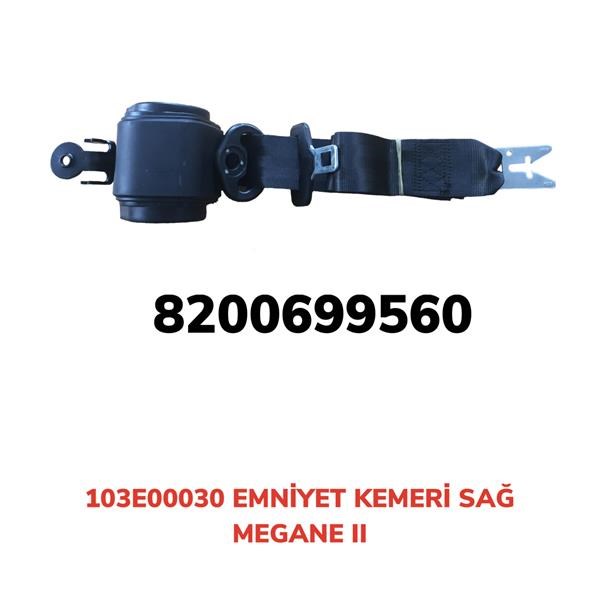 Renault Megane II Sağ Otomatik Emniyet Kemeri AFT