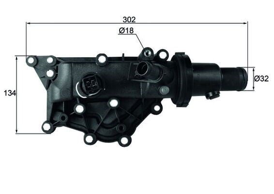Renault Megane II Megane III Fluence Laguna II Laguna III Clio III Termostat... MAHLE