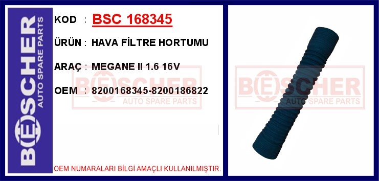 Renault Megane 2 Hava Filtre Hortumu BESCHER