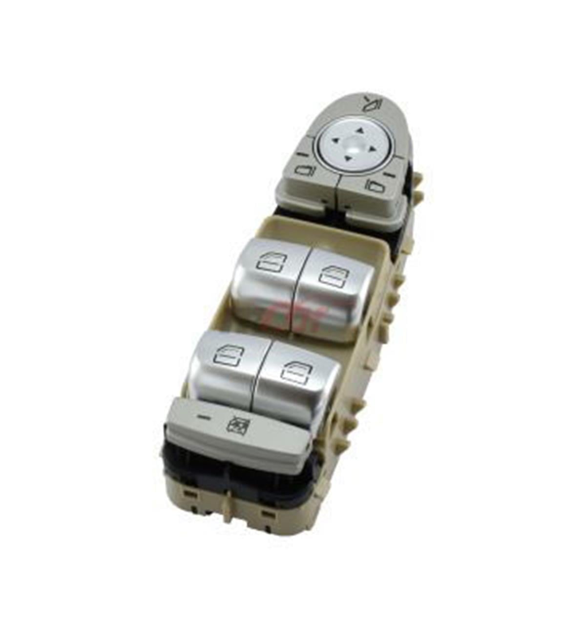 Mercedes Cam Açma Kumanda Düğmesi Mcar Sol Bej Kırmızı Işık