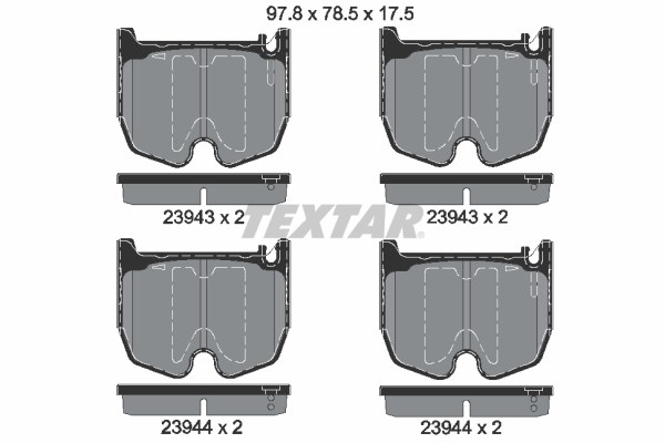 Mercedes AMG C219 Ön Fren Balatası TEXTAR