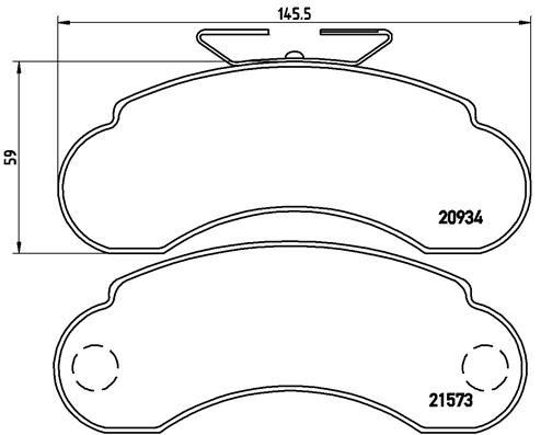 Mercedes-Benz Ön Fren Balatası Low-Met BREMBO