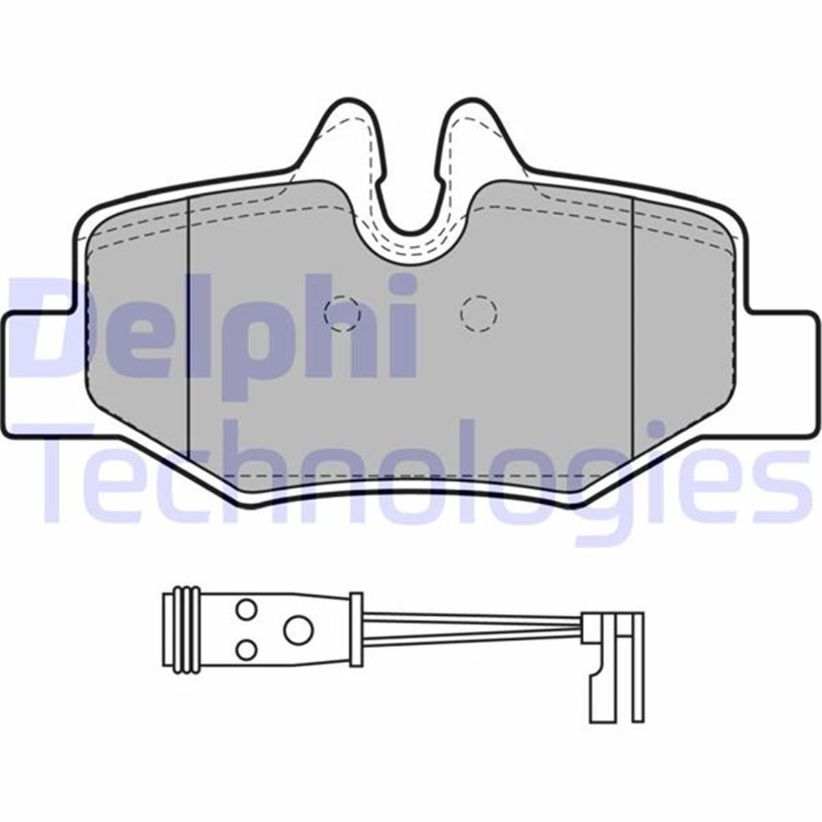 Mercedes Viano Vito (639) Arka Fren Balatası (101Mm) Delphı (03-)
