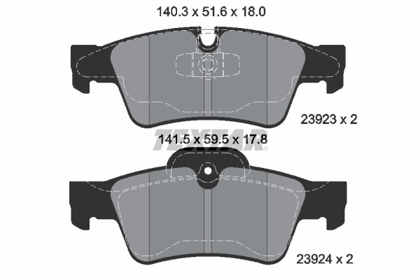 Mercedes W164 X164 W251 W463 Arka Fren Balatası TEXTAR