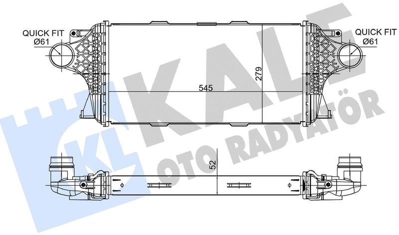 Mercedes W166 X166 C292 Turbosarj Radyatörü KALE-RADYATOR