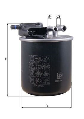 Mercedes W176 W204 W212 C117 C218 W221 X204 W164 W639 B906 Yakıt Filtresi MAHLE