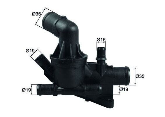 Mercedes OM622 OM626 Termostat 80C MAHLE