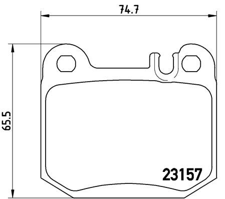 Mercedes ML-Class W163 Arka Fren Balatası BREMBO