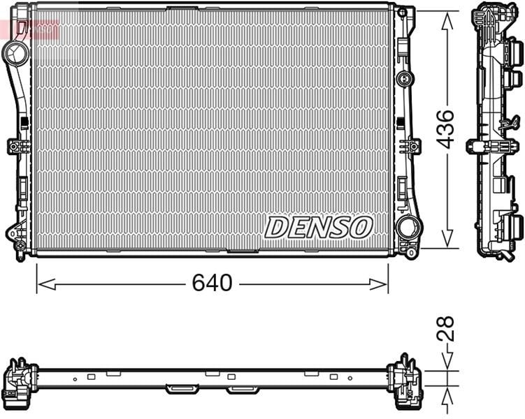 Mercedes W205 S205 C205 A205 W213 S213 C238 A238 Motor Su Radyatörü DENSO