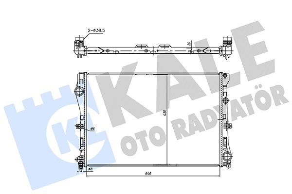 Mercedes W205 S205 C205 A205 W213 S213 C238 A238 Motor Su Radyatörü KALE-RADYATOR