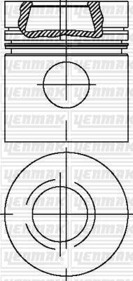 Mercedes OM 364 906 Piston Segman Q98.0MM 050 YENMAK