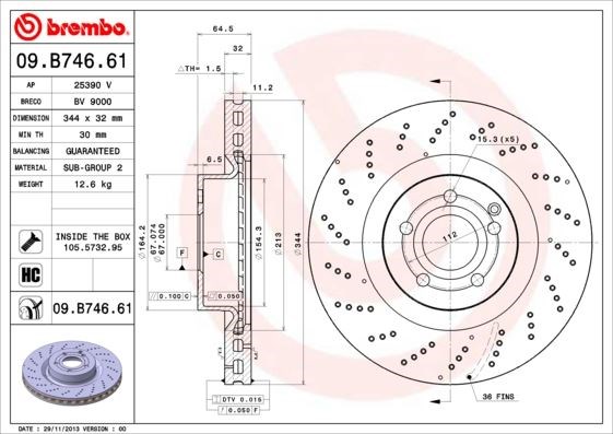 Mercedes-Benz Ön Fren Diski UV Kaplamalı BREMBO