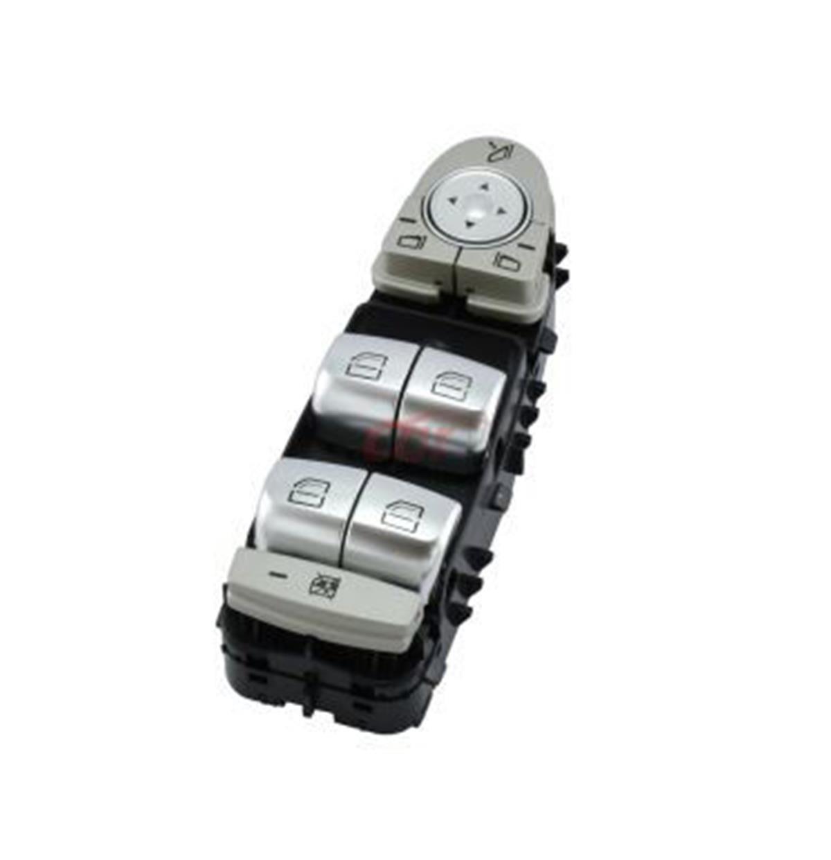 Mercedes Cam Açma Kumanda Düğmesi Mcar Sol Siyah Kırmızı Işık