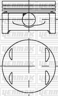 Mercedes 200CE 200E 200TE C200 E200 Motor Piston Segman 89.91 YENMAK
