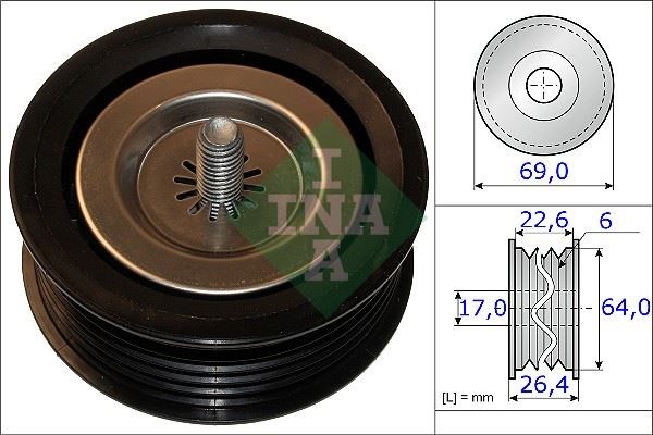 Mercedes W639 Kayış Gergi Rulmanı Kanallı INA