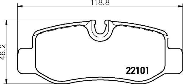 Mercedes Vito W447 Arka Fren Balatası BREMBO