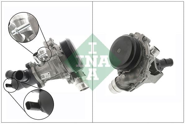 Mercedes W176 W246 C117 X156 Devirdaim Pompası Termostatlı INA