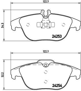 Mercedes W204 X204 C207 Arka Fren Balatası BREMBO