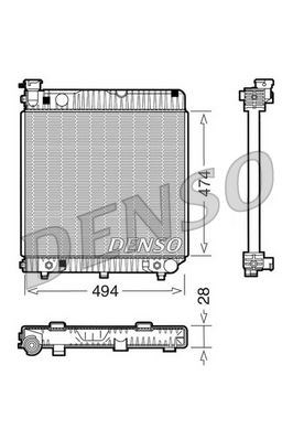 Mercedes-Benz T1 601 Motor Su Radyatörü 77-96 DENSO
