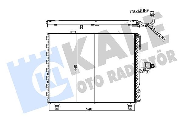 Mercedes W124 Klima Radyatörü KALE-RADYATOR