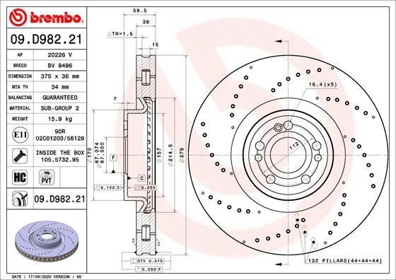 Mercedes-Benz Ön Fren Diski UV Kaplamalı BREMBO