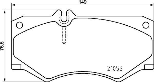Mercedes G-Class W460 W461 W463 Ön Fren Balatası BREMBO
