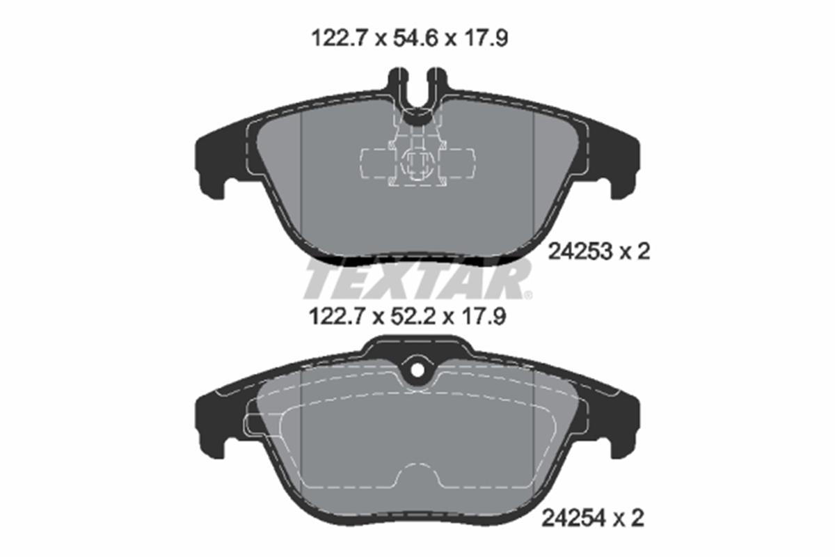 Mercedes W204 S204 X204 C207 A207 Fren Balatası Arka