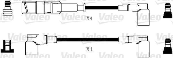 Mercedes M102 M111 W201 W123 C123 W124 C124 Ateşleme Kablosu Seti VALEO