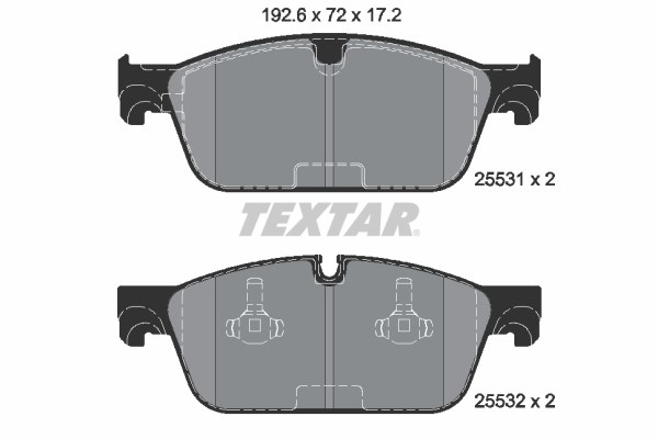 Mercedes W166 X166 C292 Ön Fren Balatası TEXTAR
