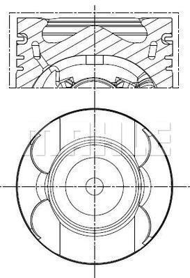 Mercedes OM651 Piston Segman 0.25 83.25mm Sarı Burçlu MAHLE