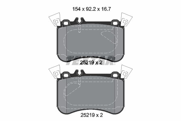 Mercedes W176 C117 X117 X156 Ön Fren Balatası 4-matic TEXTAR