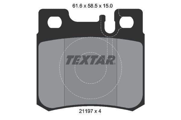 Mercedes W201 W202 W210 W124 R170 Arka Fren Balatası TEXTAR