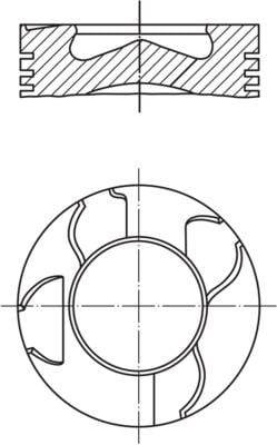 Mercedes-Benz Piston Komple 80.01 MM MAHLE