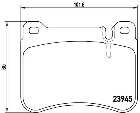 Mercedes W203 Ön Fren Balatası BREMBO