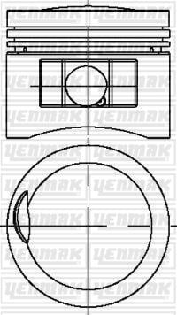 Mercedes 190E 200E 200GE Piston Segman 1.00 YENMAK