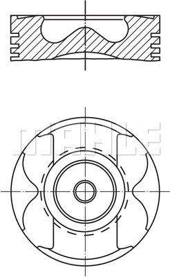 Mercedes OM651 Piston Segman 0.25 83.25mm MAHLE