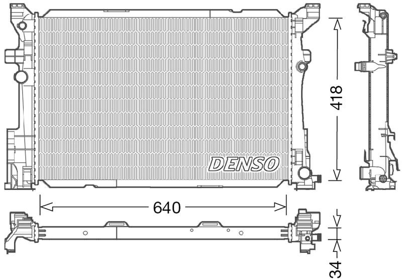 Mercedes W176 W246 C117 X117 X156 Motor Su Radyatörü DENSO