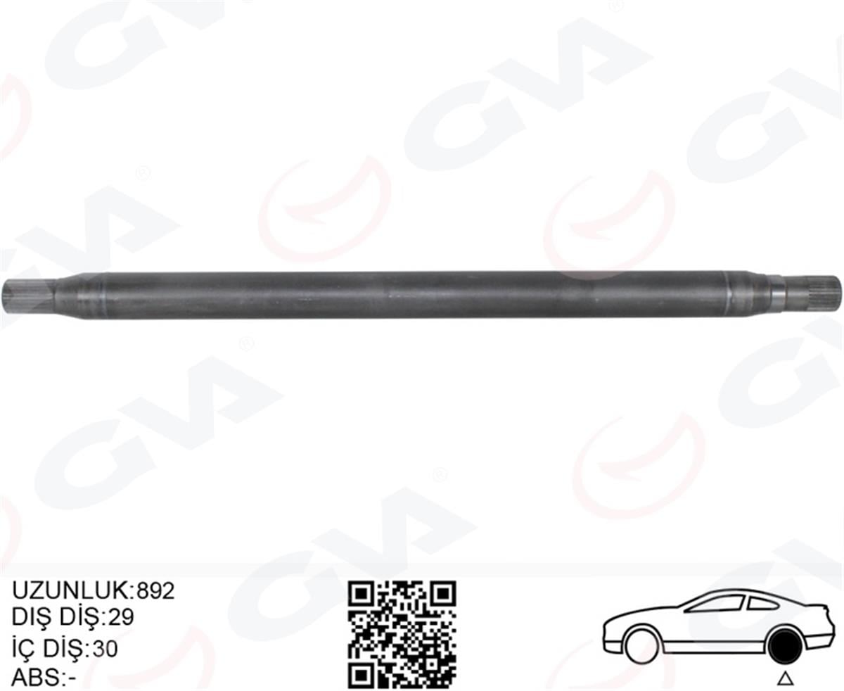 Mercedes Sprinter B906 Aks Mili Arka Sağ 892Mm A9063504010-2E0501172b
