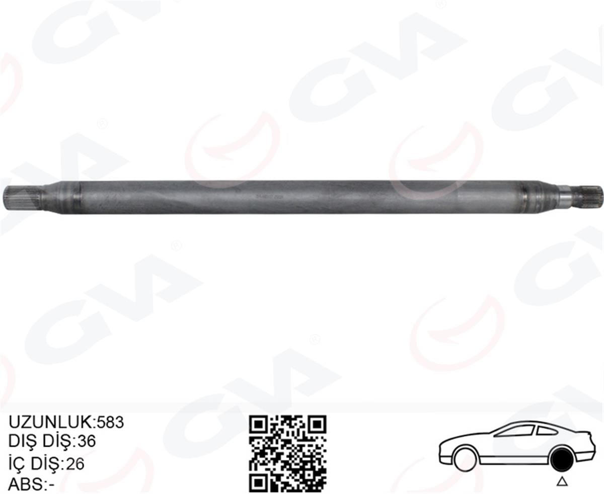 Mercedes Sprinter B906 Aks Mili Arka Sağ 893Mm A9063503810-2E0501172d