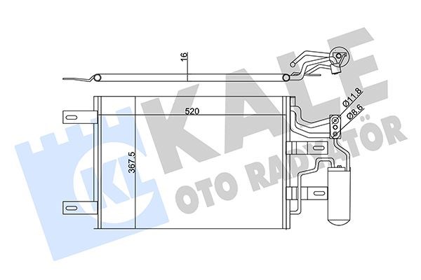 Opel Meriva A 1.3 CDTI 1.6 Turbo Z16LET 1.7 CDTİ Klima Radyatörü Kondenser KALE-RADYATOR