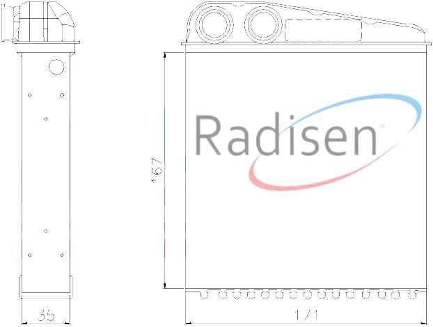 Nissan Micra 02- Kalorifer Radyatörü RADISEN