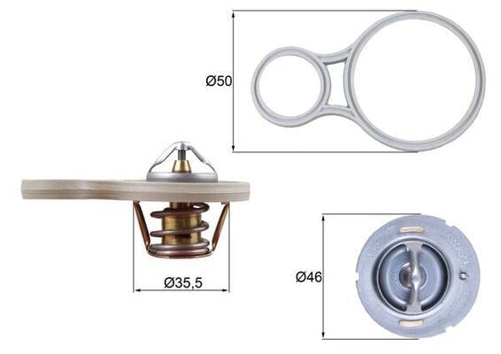 Mini W10 R50 R52 R53 Termostat 91C MAHLE
