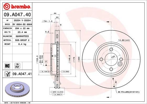 Mini Ön Fren Diski UV Kaplamalı BREMBO