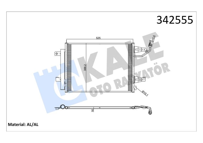 Mitsubishi Colt VI 1.5 Turbo-1.1-1.3-1.5 CZT-1.6 16V Kondenser KALE-RADYATOR