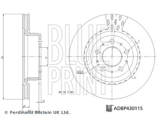 Tesla Model 3 Fren Diski BLUEPRINT