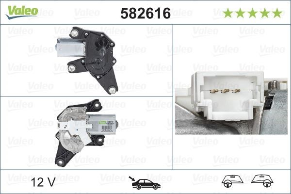 Renault Modus Twingo 2 Clio 3 Arka Silecek Motoru VALEO