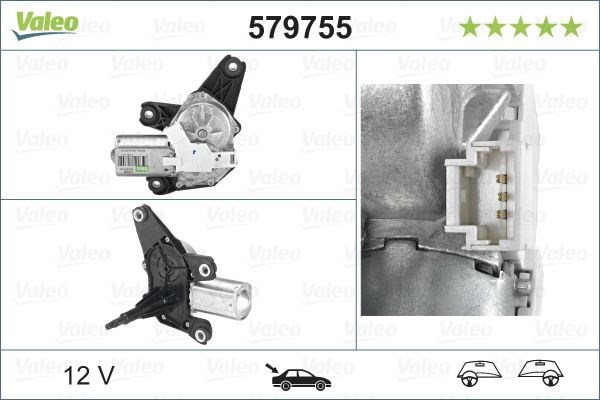 Renault Modus Arka Silecek Motoru VALEO